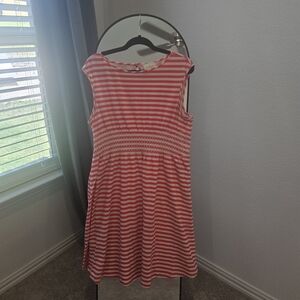 Kate Spade Coral and White Striped Top